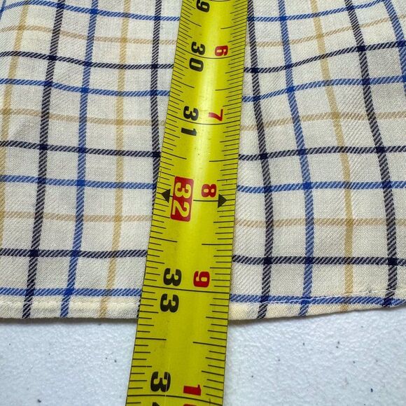 Vintage Gitman Shirt Mens Large Yellow Plaid Preppy Office Casual Made in USA‎ - Picture 11 of 12